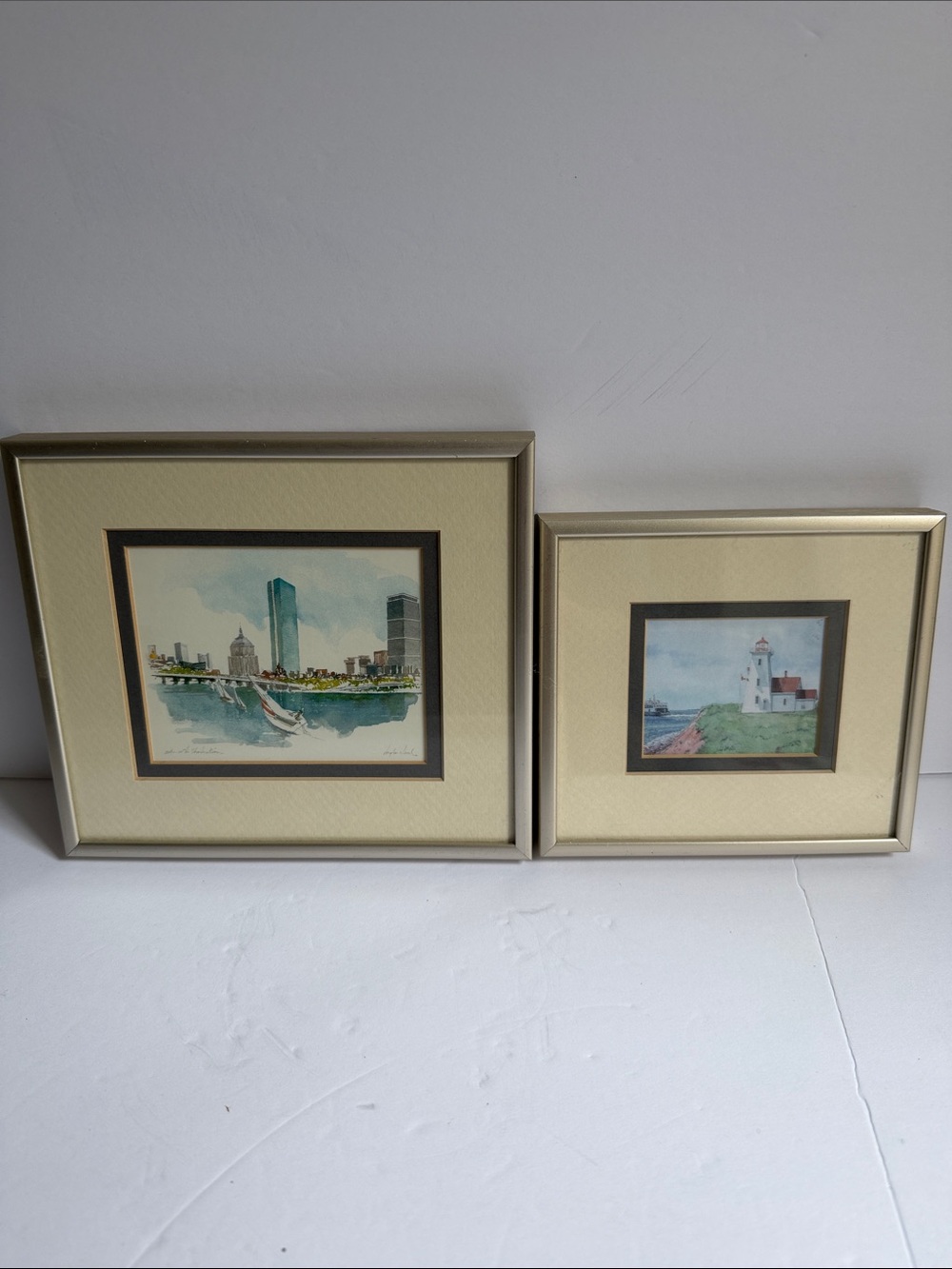 Framed Waterfront Watercolor Art Prints in Quality Frames